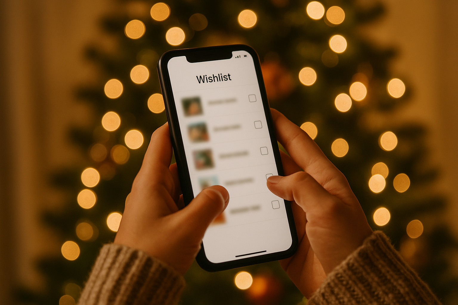 Wunschliste für Weihnachten auf dem Smartphone – mobil und einfach