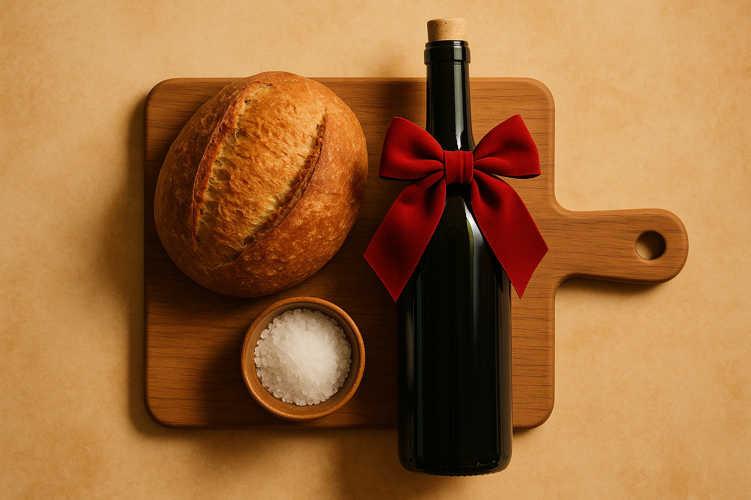 Klassische Einzugsgeschenke wie Blumen und Wein