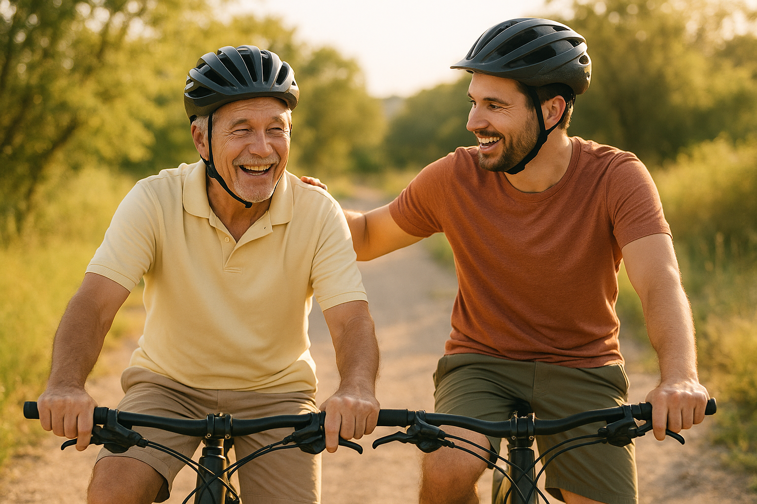 Vater und Kind genießen gemeinsame Zeit